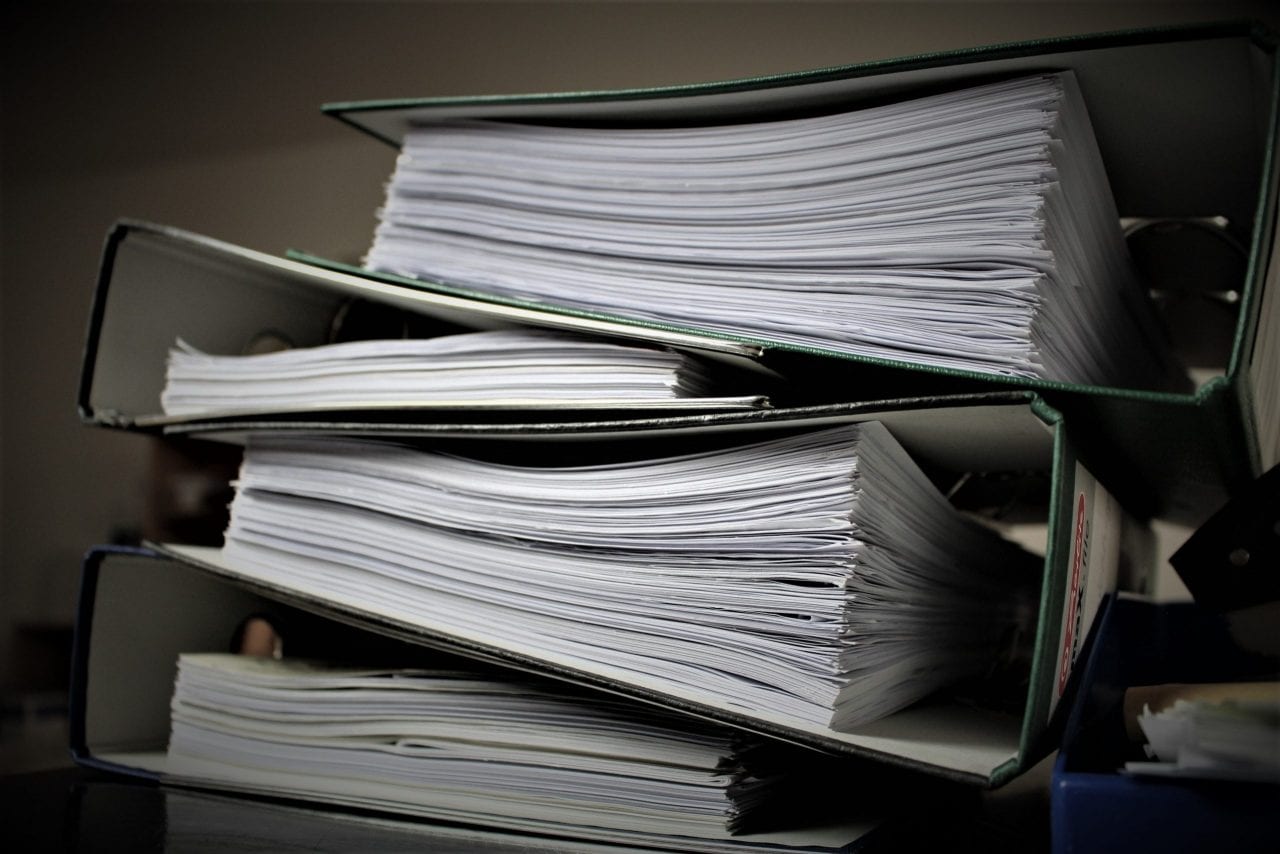 Post-move paperwork in files