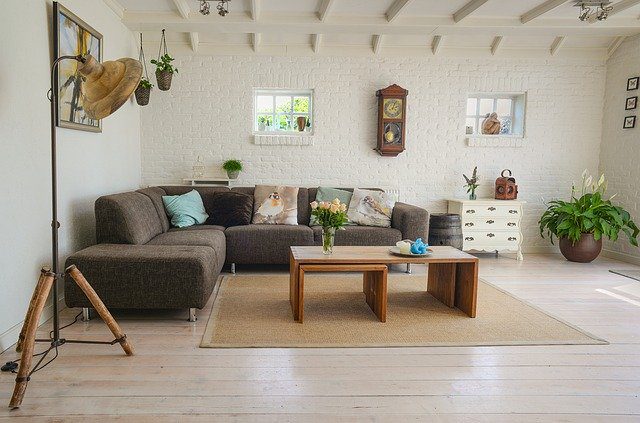 a living room ready for you to disassemble furniture when moving