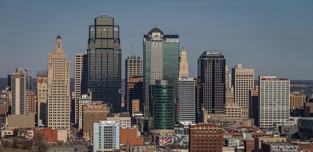 kansas city panoramic skyline view